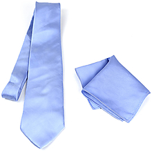 Pánske doplnky - SET Hodvábna kravata + vreckovka vo svetlo fialovej farbe, ručná výroba - 15642189_