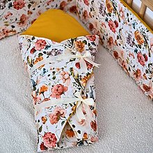 Detský textil - Zavinovačka Summer Garden - 15642990_
