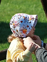 Detské čiapky - Letný čepiec „ Dahlia “ prémiová bavlna biela - 15644656_
