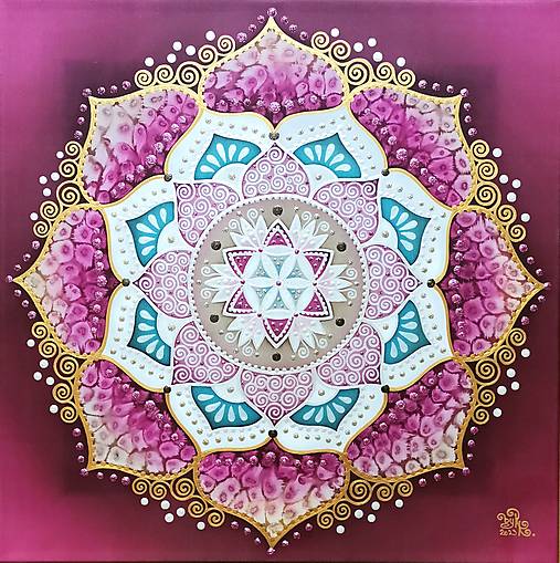Obrazy - Mandala vitality a lásky k životu - 15644352_