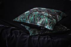 Úžitkový textil - Dekoračné obliečky - Abstraktný smaragd - 15644081_