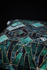 Úžitkový textil - Dekoračné obliečky - Abstraktný smaragd - 15644083_