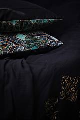 Úžitkový textil - Dekoračné obliečky - Abstraktný smaragd - 15644088_