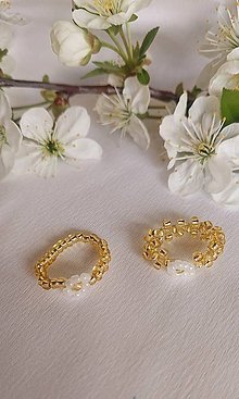 Iné šperky - Jarná kolekcia (set prstienkov (zlatá)) - 15644902_