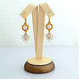 Sady šperkov - Jemný perlový set s pozlátenými korálkami (Ag925 a 316L) (Náušnice) - 15645882_