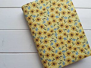 Papiernictvo - Obal na knihu Slunečnice - nastavitelný - 15649130_