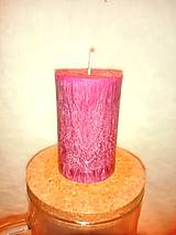 Sviečky - Sviečka ružovo purpurová - 15649896_