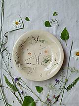 Nádoby - Hlboký tanier Kvety & Listy - 15652509_