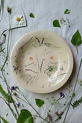 Nádoby - Hlboký tanier Kvety & Listy - 15652533_