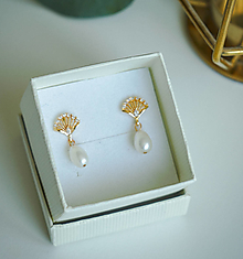 Náušnice - Svadobné náušnice (Biela perla) - 15654389_