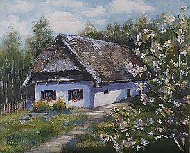 Obrazy - Obraz "Domček", 31.6x39.5 cm - 15652055_