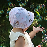 Detské čiapky - Letný detský čepiec balerína prémiová bavlna - 15656159_