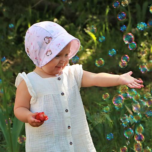 Letný detský čepiec balerína prémiová bavlna