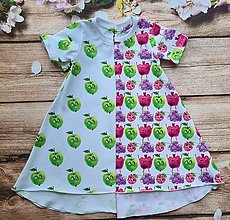 Detské oblečenie - Šaty - jabĺčka vs. ovocíčko - 15656258_