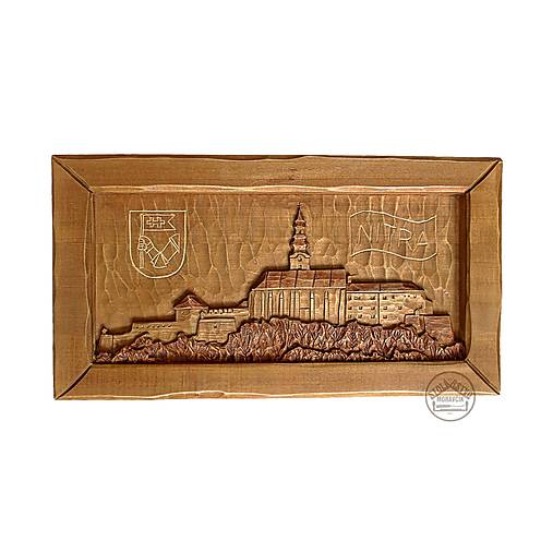 Obrazy - Ručná drevorezba - Nitriansky hrad - 15654939_