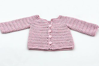 Detské oblečenie - Ružový svetrík MERINO/BAVLNA - 15656181_