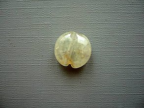 Minerály - Vrt. korálek - prehnit s turmalínem 12 mm, č.11f - 15657443_