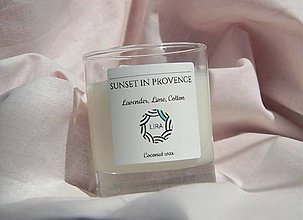 Sviečky - Sunset in Provence - Sviečka z kokosového vosku - 15655565_