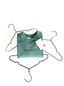 Detské oblečenie - Detská mikina s menom MARKO - old green - 15655947_