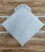 Detský textil - Krásna sivá pruhovaná zavinovačka - D3 - 15654534_