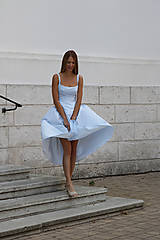 Šaty - Šaty svetlomodré | veľkosti XS-L - 15658403_