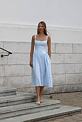 Šaty - Šaty svetlomodré | veľkosti XS-L - 15658406_