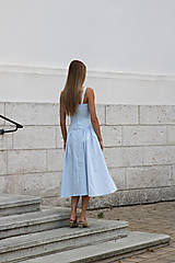 Šaty - Šaty svetlomodré | veľkosti XS-L - 15658412_