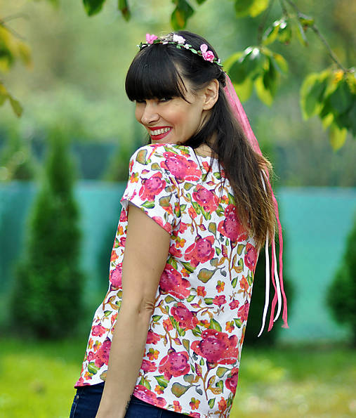 Topy, tričká, tielka - Tričko Blossom Uni - 15658114_
