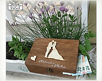 Darčeky pre svadobčanov - Krabica "Na peňažné dary " - 15658539_