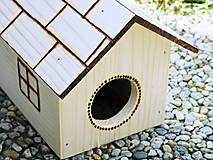 Pre zvieratá - Drevený handmade domček pre škrečka SMREK - 15658525_