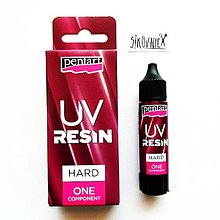 Suroviny - UV krištáľová živica, 20 ml, HARD - 15661107_