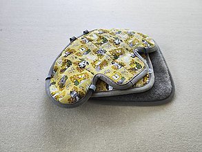 Detský textil - VLNIENKA Podložka do autosedačky Axkid One 2 100% MERINO TOP SUPER WASH Grey Zvieratká Safari - 15661236_