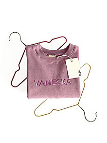 Detské oblečenie - Detská mikina s menom VANESKA - lavender - 15661239_