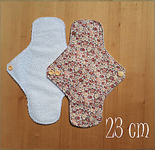 Úžitkový textil - Slipová vložka nepremokavá 23 cm (Kvietky) - 15662774_