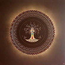 Obrazy - Mandala STROM ŽIVOTA (brown) 80 X 80 - 15663614_