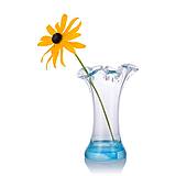 Dekorácie - Sklenená váza "Šatček" - 15663225_