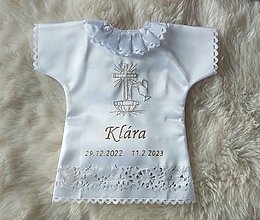 Detské oblečenie - Košielky na krst satenove - 15667544_