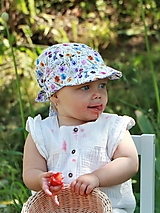 Detské čiapky - Letný detský šilt „ Violet “ - 15668360_