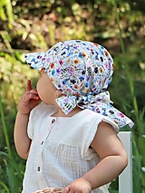 Detské čiapky - Letný detský šilt „ Violet “ - 15668361_