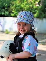 Detské čiapky - Letný detský šilt „ Violet “ - 15668364_
