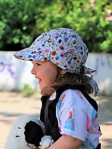 Detské čiapky - Letný detský šilt „ Violet “ - 15668365_