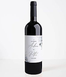 Úložné priestory & Organizácia - Etikety na fľaše, zákusky Blue 2 - 15667464_
