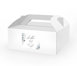 Úložné priestory & Organizácia - Etikety na fľaše, zákusky Blue 2 (Etikety na zákusky 9x6 cm) - 15667465_