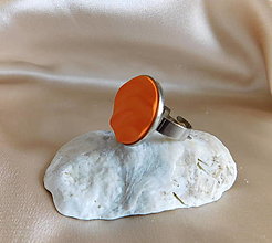 Prstene - prstienky vlnky viac farieb (Oranžová) - 15666118_