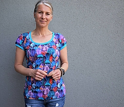 Topy, tričká, tielka - S peříčky...S - XXL...( M - ihned ) - 15666393_