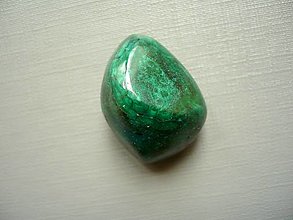 Minerály - Troml. kámen – malachit 24 mm, č.39f - 15668304_
