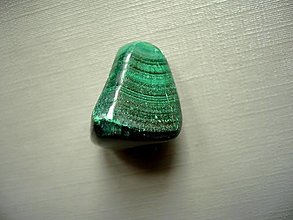 Minerály - Troml. kámen – malachit 21 mm, č.50f - 15668345_