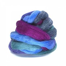Textil - Vlna na plstenie, 100% merino, 20g, dúhová, začarovaný mix - 15669562_
