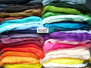 Textil - Vlna na plstenie, 100% merino, mega sada 40 odtieňov, 200 g - 15669656_