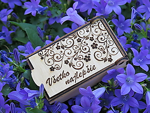 Prstene - Darčeková krabička s vlastným venovaním - 15671174_